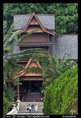 Sultanate Palace, St Paul Hill. Malacca City, Malaysia (color)