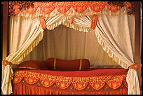Sultans bed, sultanate palace. Malacca City, Malaysia ( color)