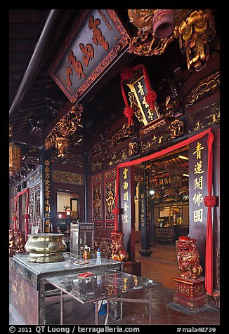 Cheng Hoon Teng traditional Chinese temple. Malacca City, Malaysia (color)