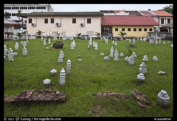 Cemetery of Kampung Kling Mosque. Malacca City, Malaysia (color)