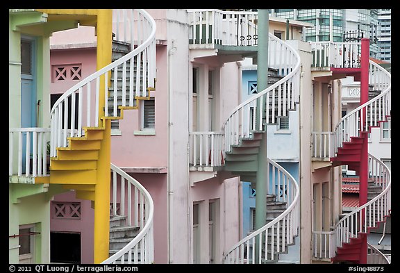 Spiral staircases. Singapore