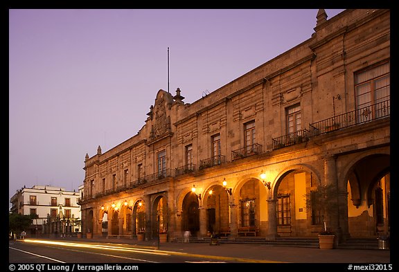 Presidencial Municipal (city hall) at dawn. Guadalajara, Jalisco, Mexico