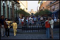 Plaza Tapatia with the Hospicio in the background. Guadalajara, Jalisco, Mexico (color)