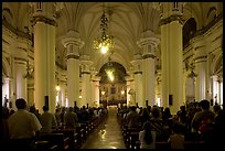 Evening mass in the Cathedral. Guadalajara, Jalisco, Mexico ( color)