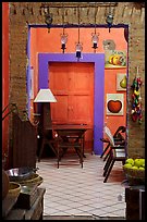 Door in art gallery, Tlaquepaque. Jalisco, Mexico ( color)
