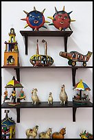 Ceramic pieces on display at the ceramic museum, Tlaquepaque. Jalisco, Mexico ( color)