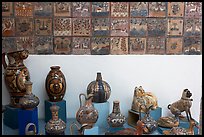 Ceramic pieces and tiles, museo regional de la ceramica de Jalisco, Tlaquepaque. Jalisco, Mexico ( color)
