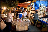 Mobile food vendor and craft night market, Tlaquepaque. Jalisco, Mexico ( color)