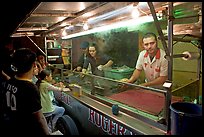 Food  stand in the street at night, Tlaquepaque. Jalisco, Mexico