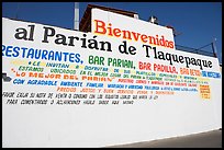 Wall with welcome sign, Tlaquepaque. Jalisco, Mexico ( color)