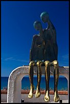 Sculpture called Nostalgia on the waterfront, Puerto Vallarta, Jalisco. Jalisco, Mexico ( color)