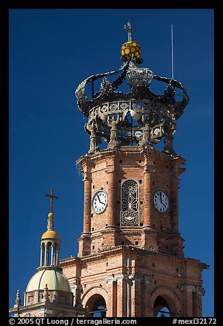 Crown of the cathedral, Puerto Vallarta, Jalisco. Jalisco, Mexico (color)