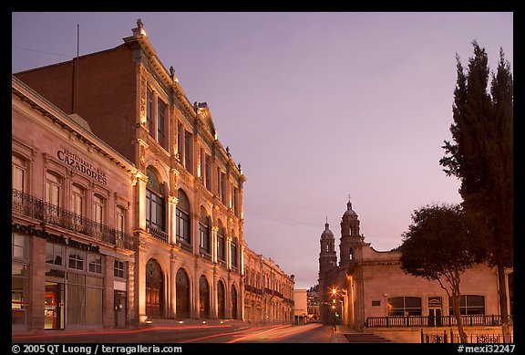 Teatro Calderon at dawn. Zacatecas, Mexico