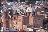 Temple de Santo Domingo seen from above. Zacatecas, Mexico (color)