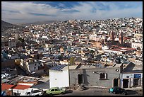 Panoramic view of the town from Paseo La Buffa. Zacatecas, Mexico (color)