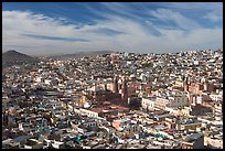 Panoramic view of the town from Paseo La Buffa, morning. Zacatecas, Mexico ( color)