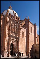 Side door of the churrigueresque cathedral. Zacatecas, Mexico (color)