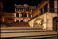 Goitia Square and Teatro Calderon at night. Zacatecas, Mexico ( color)
