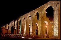 Aqueduct by night. Zacatecas, Mexico ( color)