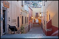 Passageway at dawn. Zacatecas, Mexico ( color)