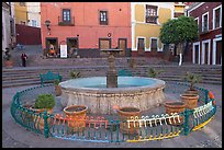 Fountain on Plazuela de los Angeles. Guanajuato, Mexico ( color)