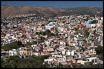 Panoramic view of the city, mid-day. Guanajuato, Mexico ( color)