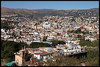 Panoramic view of the city, mid-day. Guanajuato, Mexico ( color)