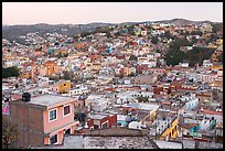 Panoramic view of the town at dawn. Guanajuato, Mexico (color)