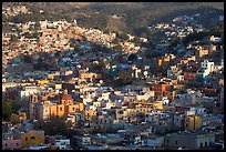Church San Roque, and hills, early morning. Guanajuato, Mexico ( color)