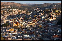 Panoramic view of the town, early morning. Guanajuato, Mexico ( color)