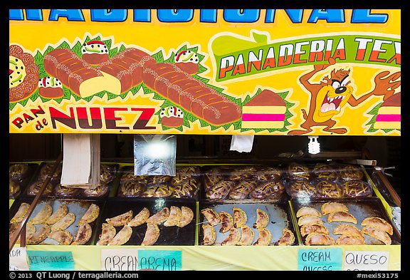 Bakery items. Baja California, Mexico