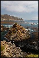 Bay, rocks, and kelp, La Bufadora. Baja California, Mexico ( color)