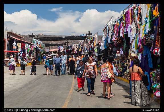 Outdoor market, La Bufadora. Baja California, Mexico