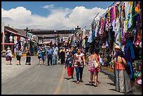Outdoor market, La Bufadora. Baja California, Mexico (color)