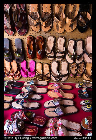Sandals for sale. Baja California, Mexico (color)