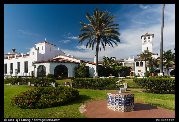 Riviera del Pacífico in Moorish-style architecture, Ensenada. Baja California, Mexico (color)