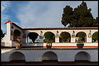 Courtyard arches, Riviera Del Pacifico, Ensenada. Baja California, Mexico (color)