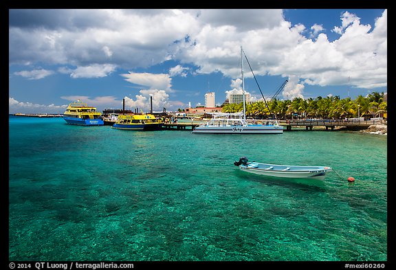 Harbor, Puerta Maya. Cozumel Island, Mexico (color)