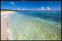 Beach with clear water. Cozumel Island, Mexico ( color)