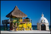 Bar and Chan Santa Cruz Monument, Punta Sur. Cozumel Island, Mexico ( color)