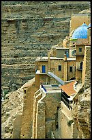 Blue dome of the Mar Saba Monastery. West Bank, Occupied Territories (Israel) ( color)