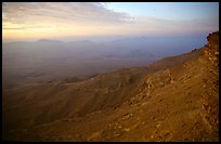 Maktesh Ramon (Wadi Ruman) Crater, sunrise. Negev Desert, Israel ( color)
