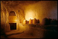Jars in underground chamber, Avdat. Negev Desert, Israel ( color)