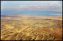 Dead Sea and Jordan seen from Masada. Israel ( color)