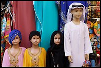 Manequins with arabic apparel, Deira Souk. United Arab Emirates ( color)