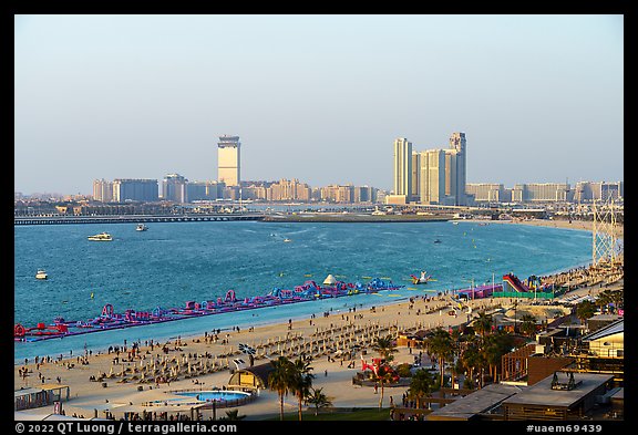 JBR Beach, Dubai Marina. United Arab Emirates (color)