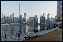 Downtown skyline from Business Bay. United Arab Emirates ( color)