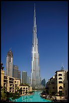 Burj Khalifa from Souk Al Bahar. United Arab Emirates ( color)
