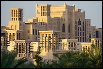 Towers in traditonal style, Medina Jumerah. United Arab Emirates ( color)