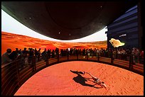 Panoramic and aerial video of desert, Saudi Arabia Pavilion. Expo 2020, Dubai, United Arab Emirates ( color)